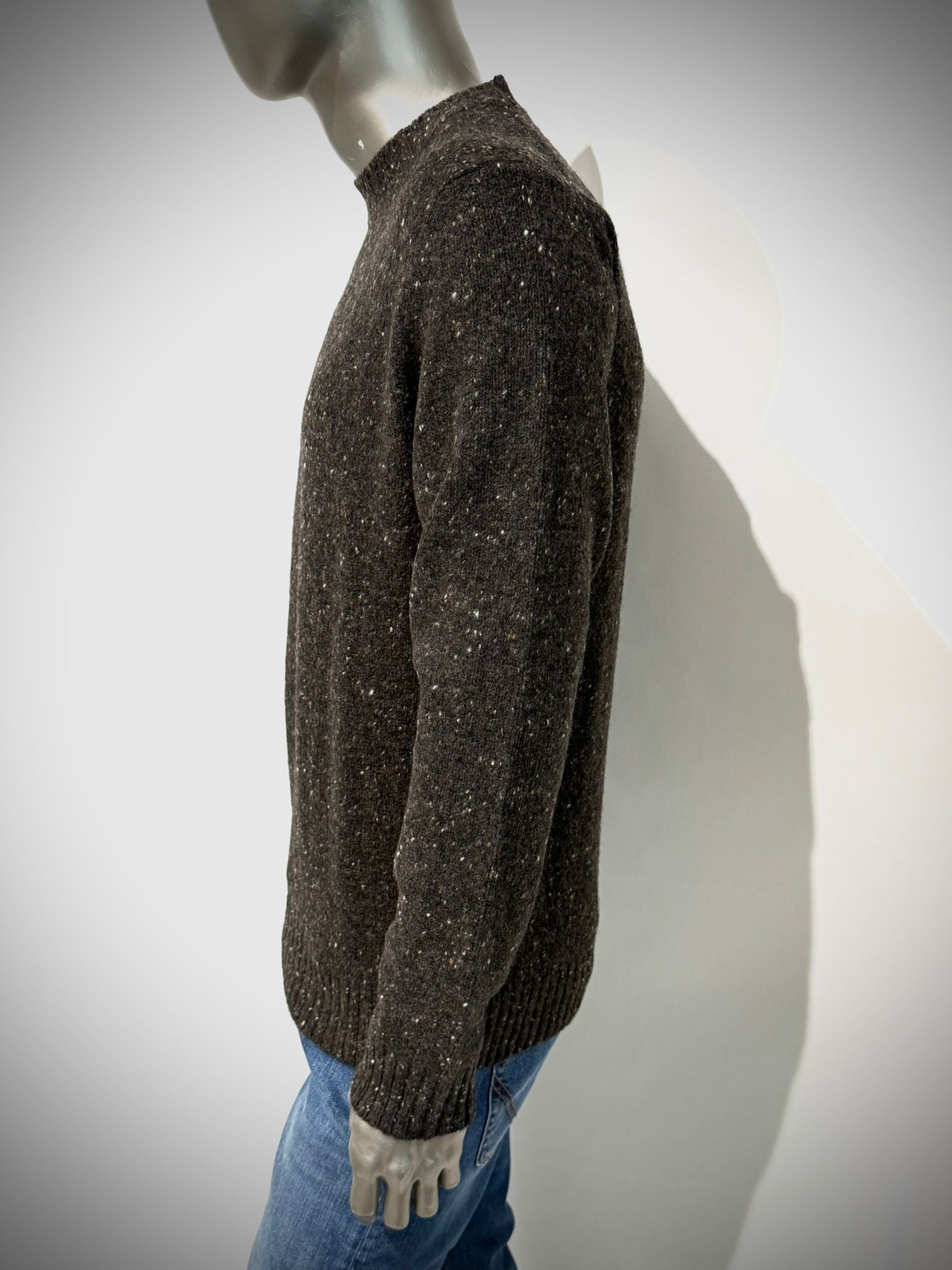 W5-9131 Maglia Girocollo Mélange Moro33 Man