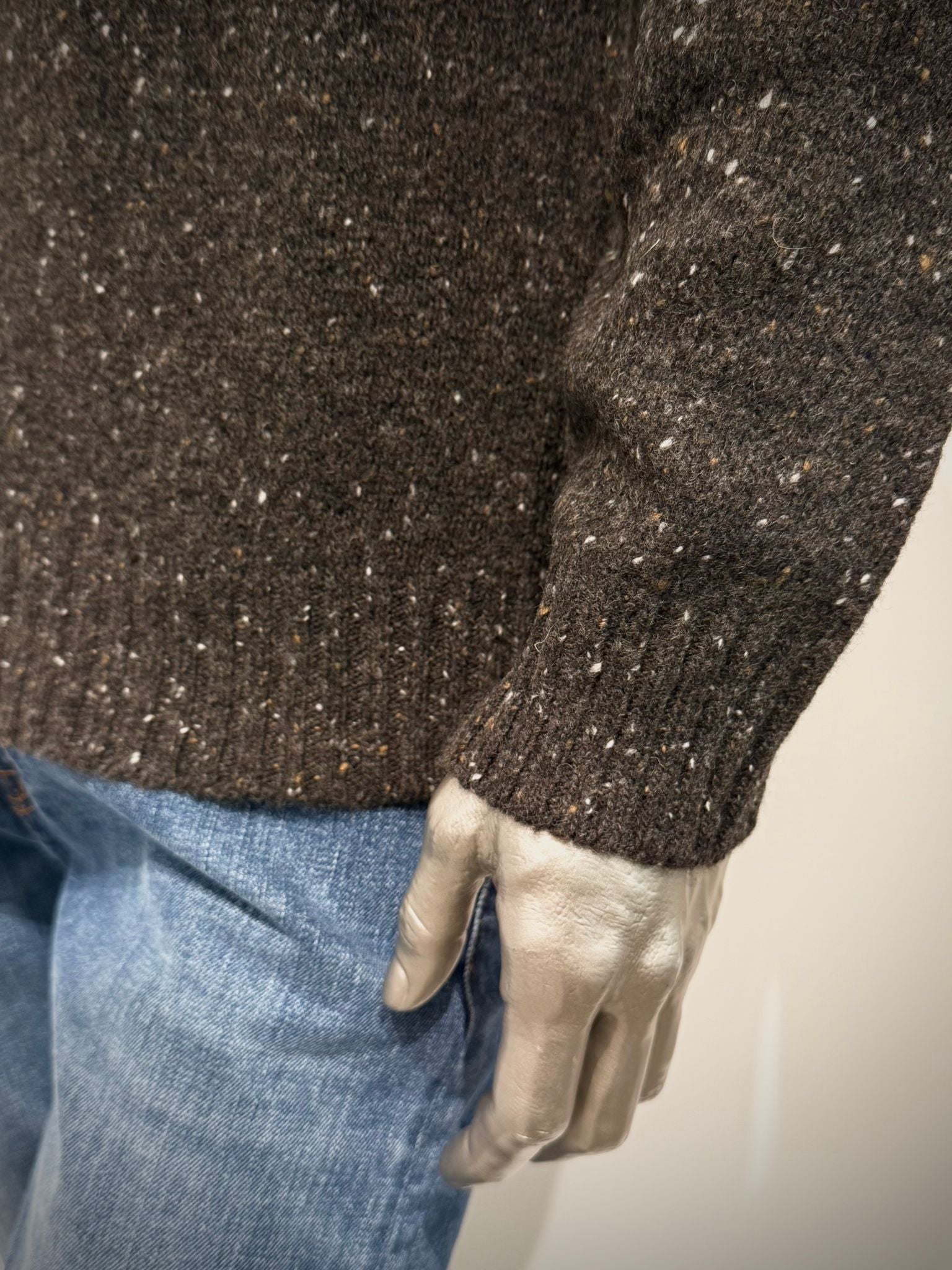 W5-9131 Maglia Girocollo Mélange Moro33 Man