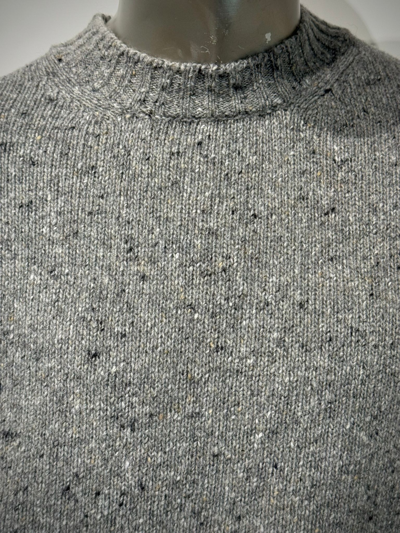 W5-9131 Maglia Girocollo Mélange Grey10 Man