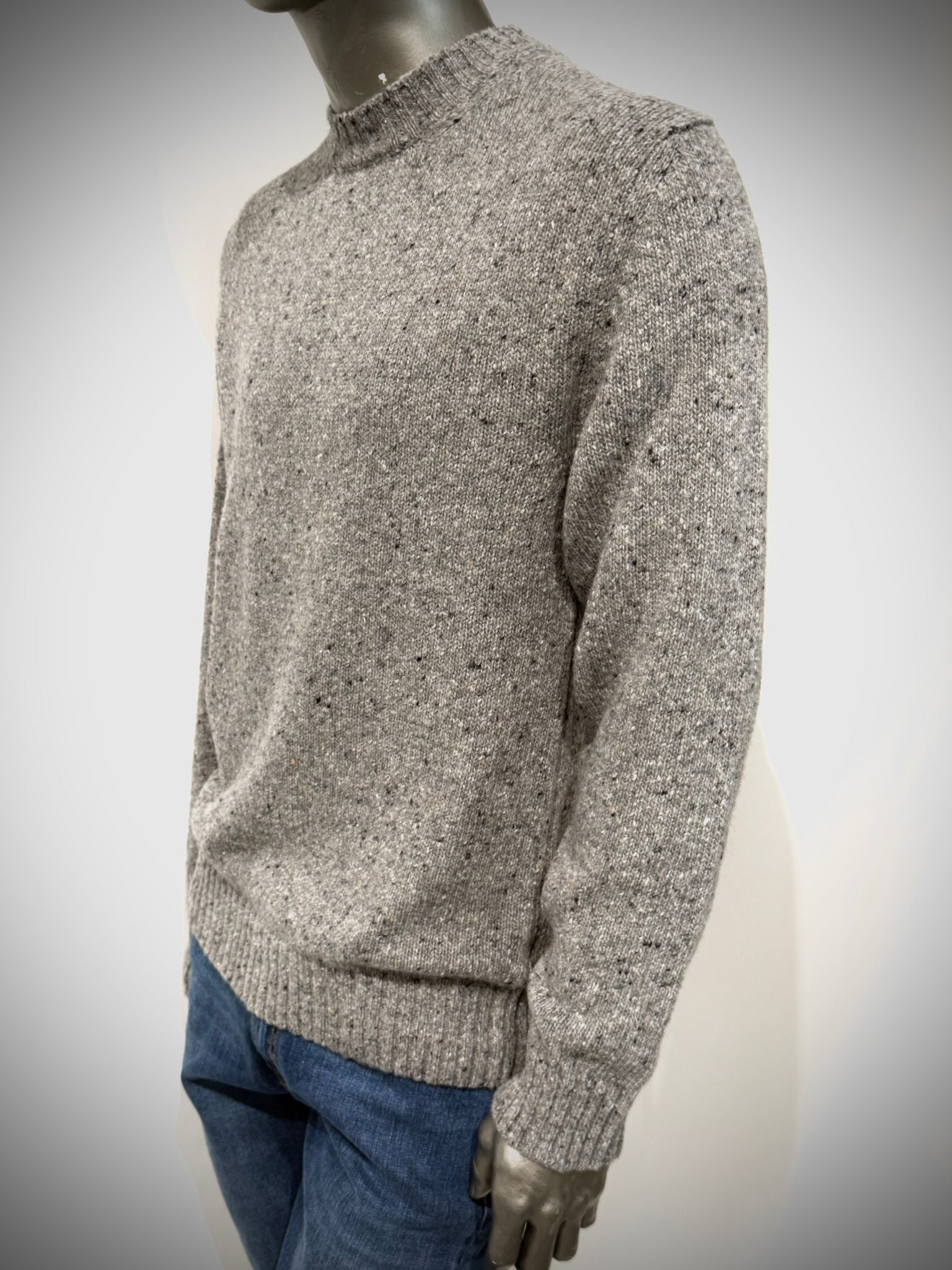 W5-9131 Maglia Girocollo Mélange Grey10 Man