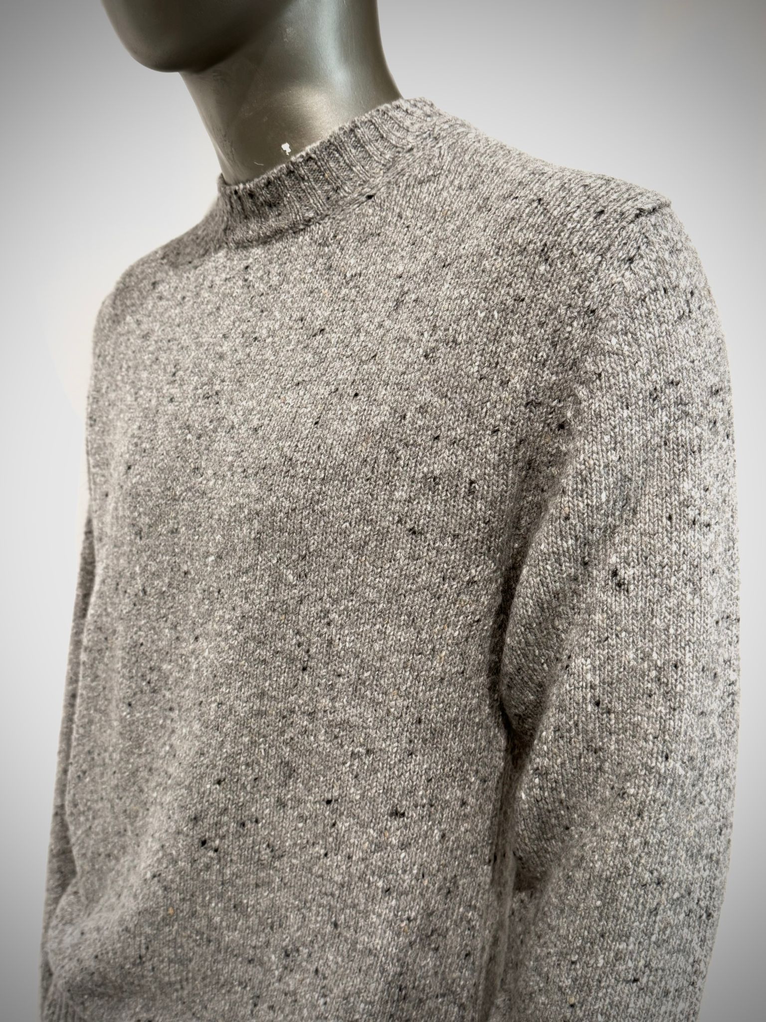 W5-9131 Maglia Girocollo Mélange Grey10 Man