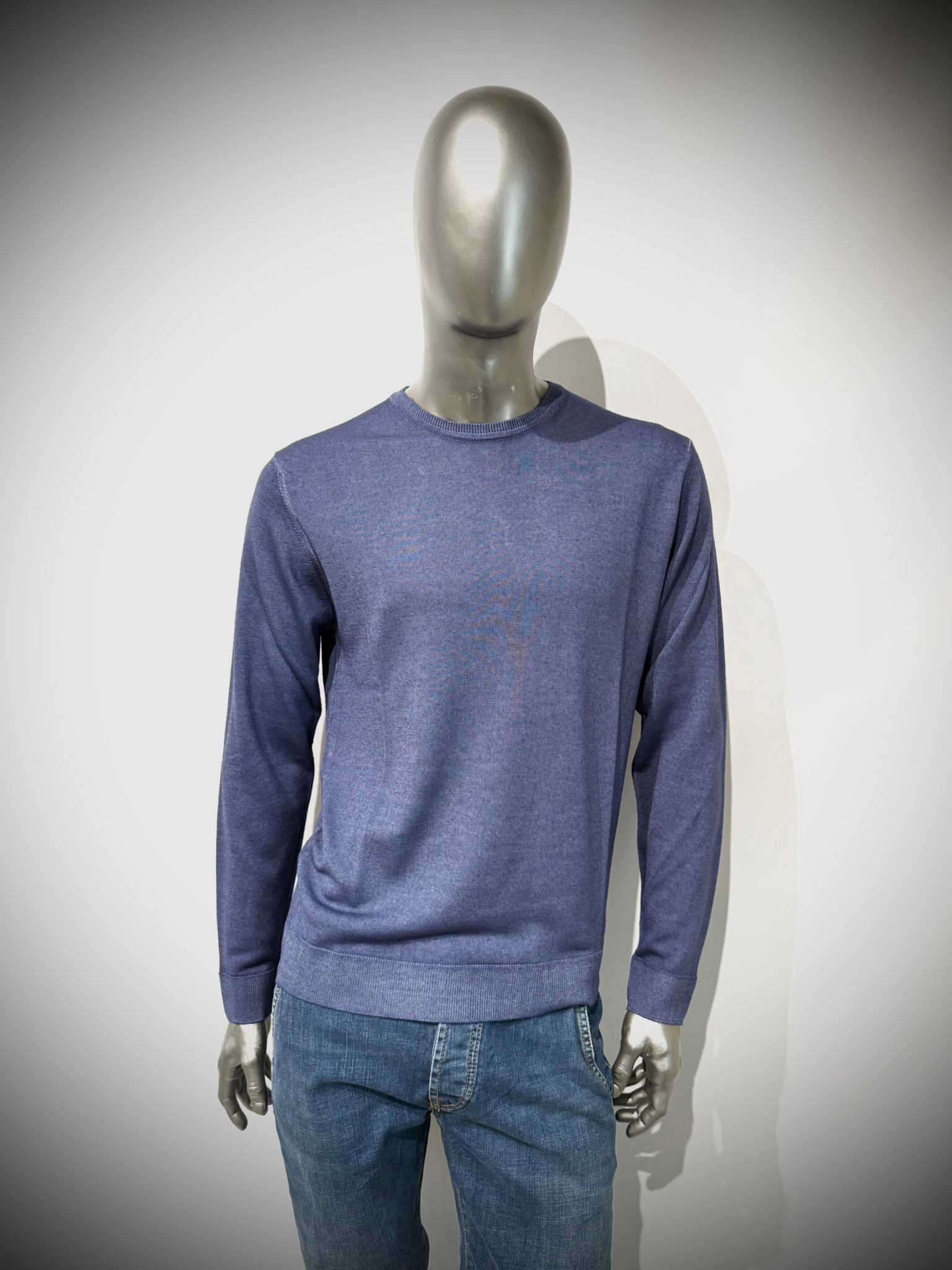 W5-0002 Maglia Lana Girocollo Avio23 Man