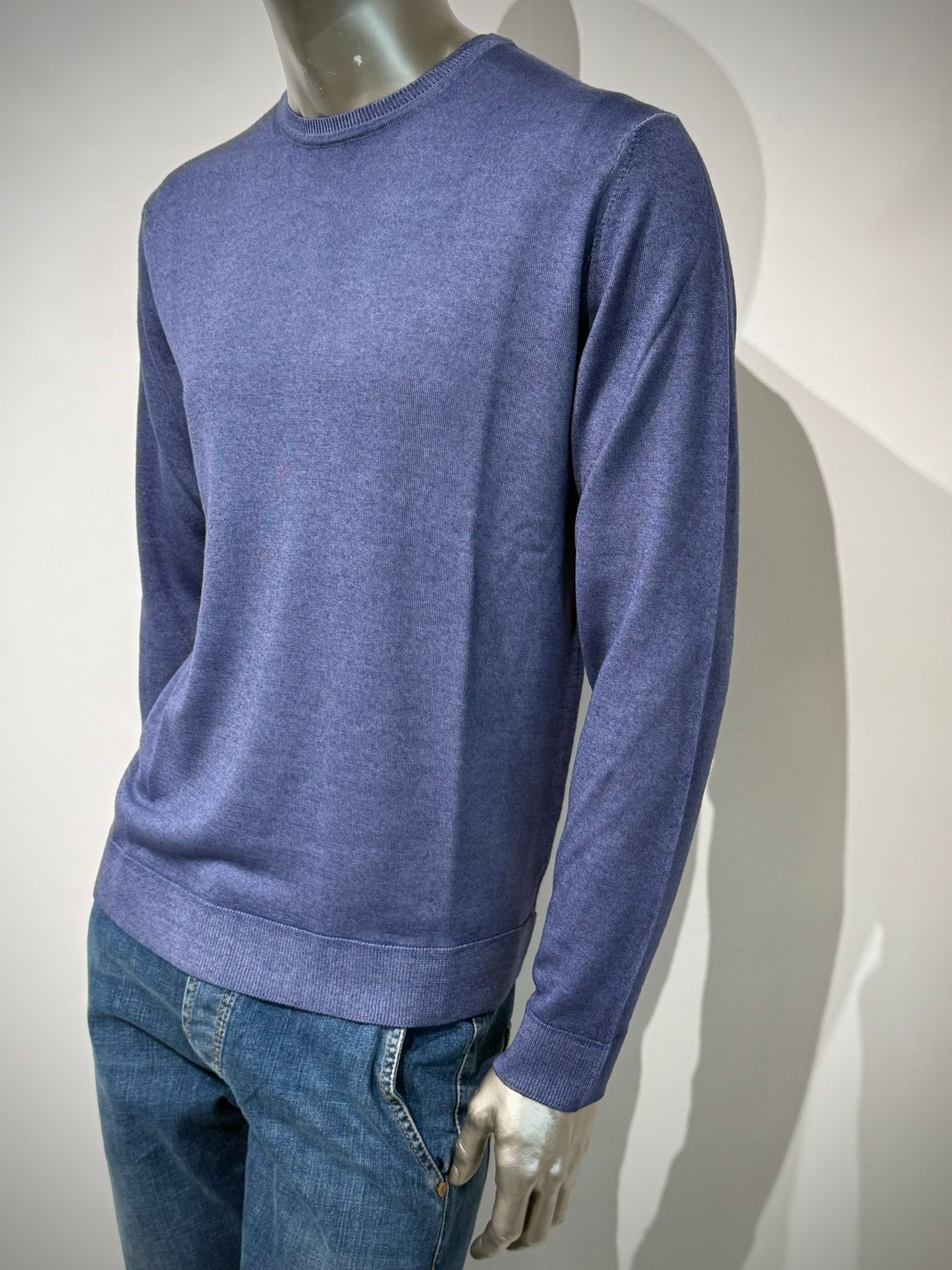 W5-0002 Maglia Lana Girocollo Avio23 Man