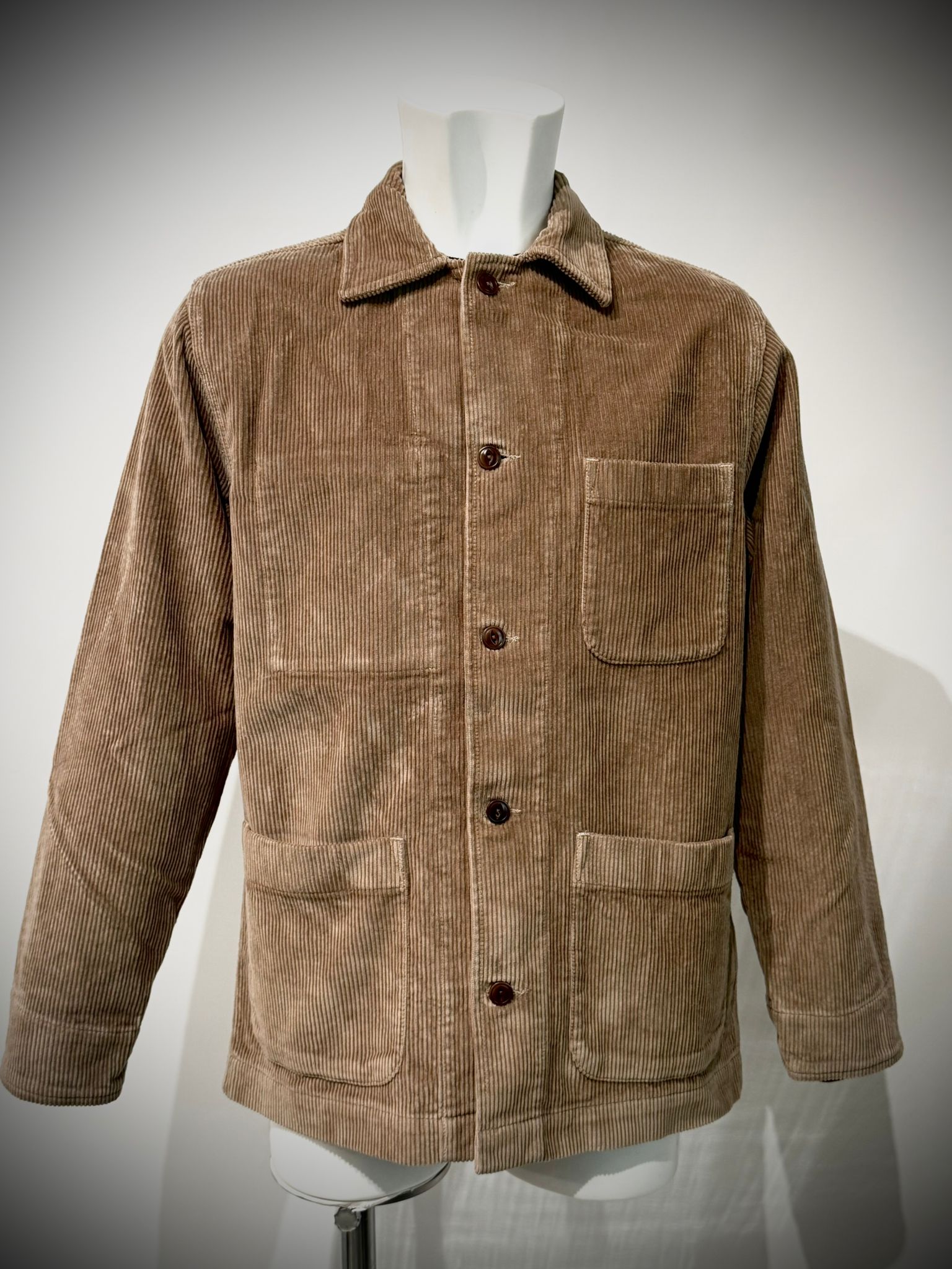 UW5-ST.MALO WORK Jacket Velluto Camel Man