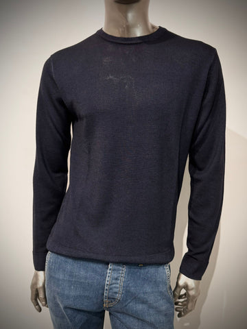 W5-0002 Maglia Lana Girocollo Notte24 Man