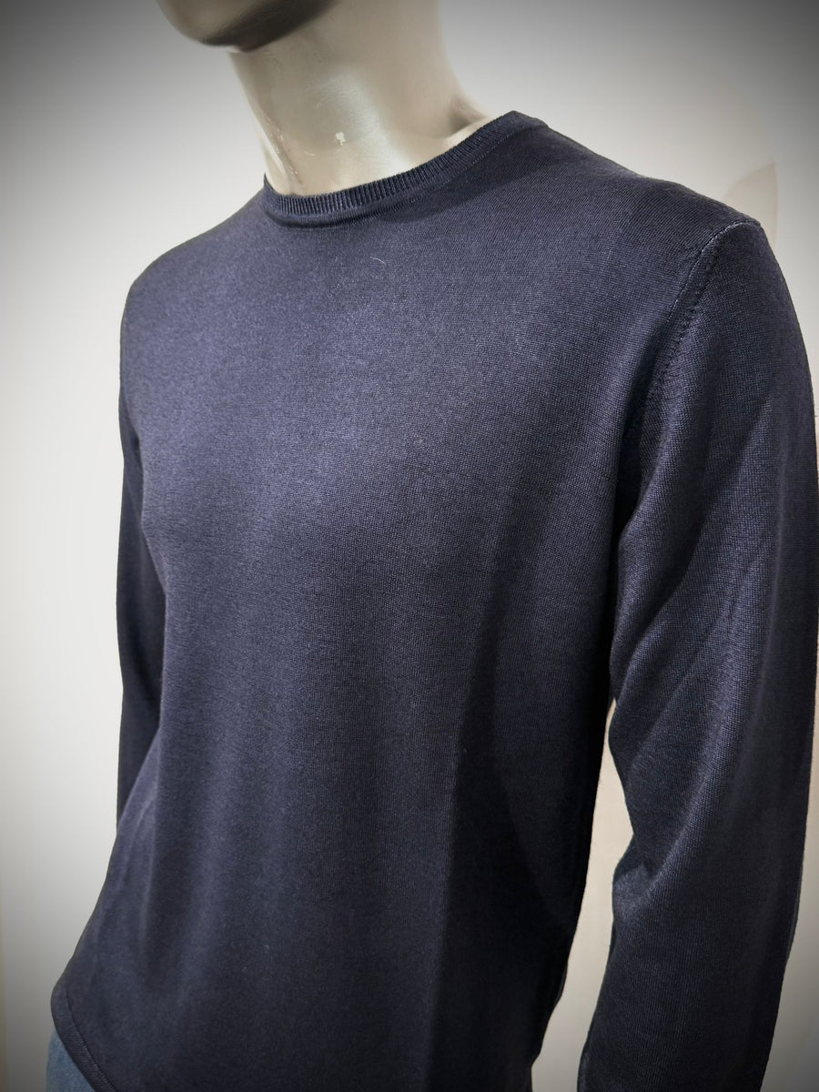 W5-0002 Maglia Lana Girocollo Notte24 Man