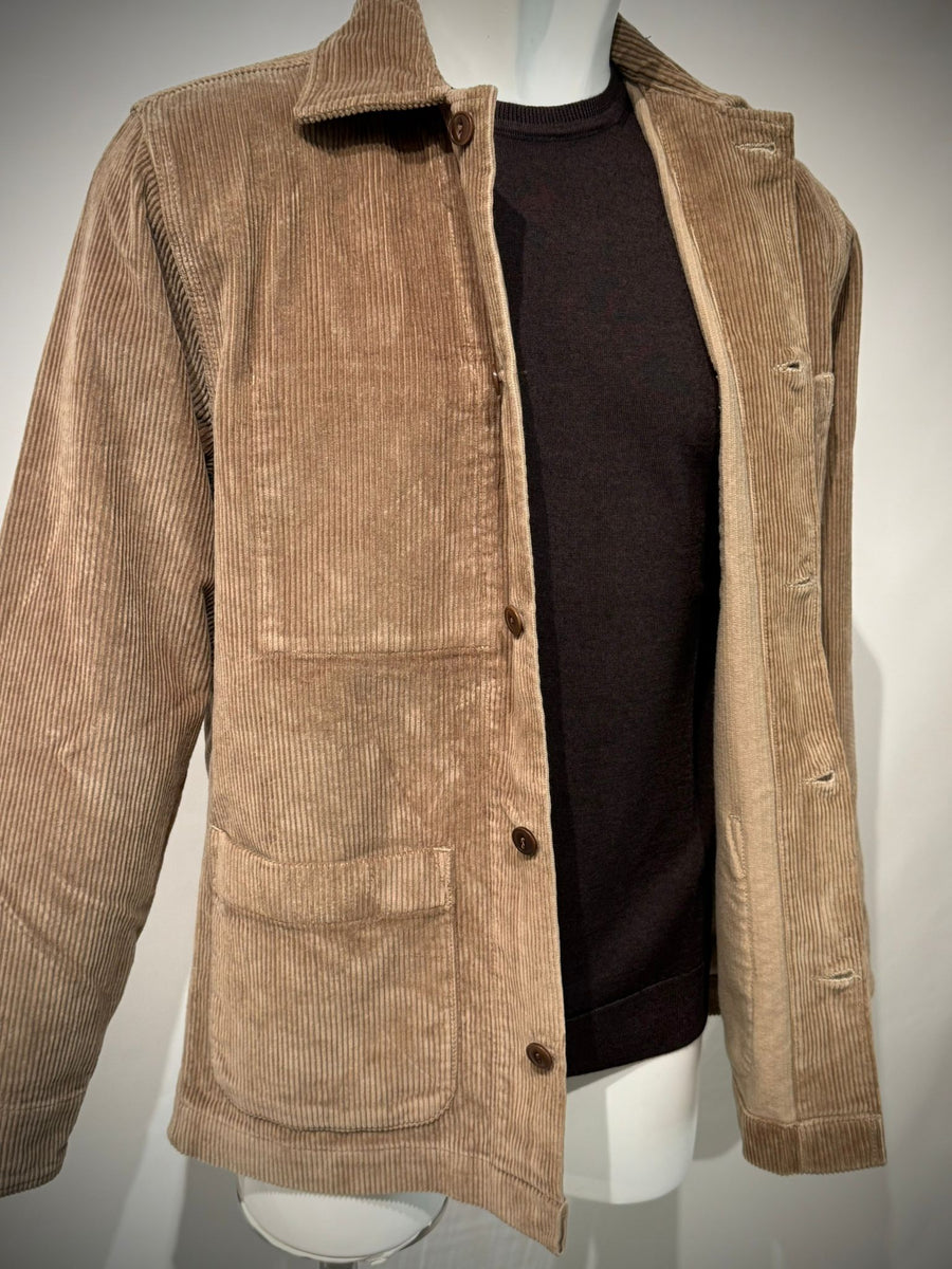 UW5-ST.MALO WORK Jacket Velluto Camel Man