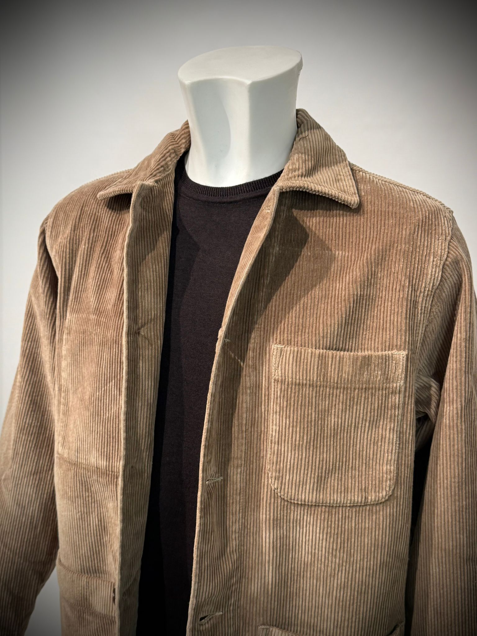 UW5-ST.MALO WORK Jacket Velluto Camel Man