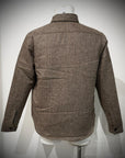 UW5-CPO WOOL PADDED Overshirt Herringbone Brown Man