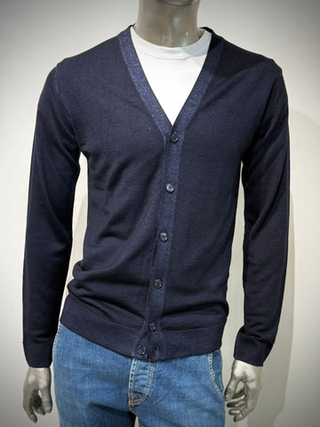 W5-0006 Cardigan Rasato Notte24 Man