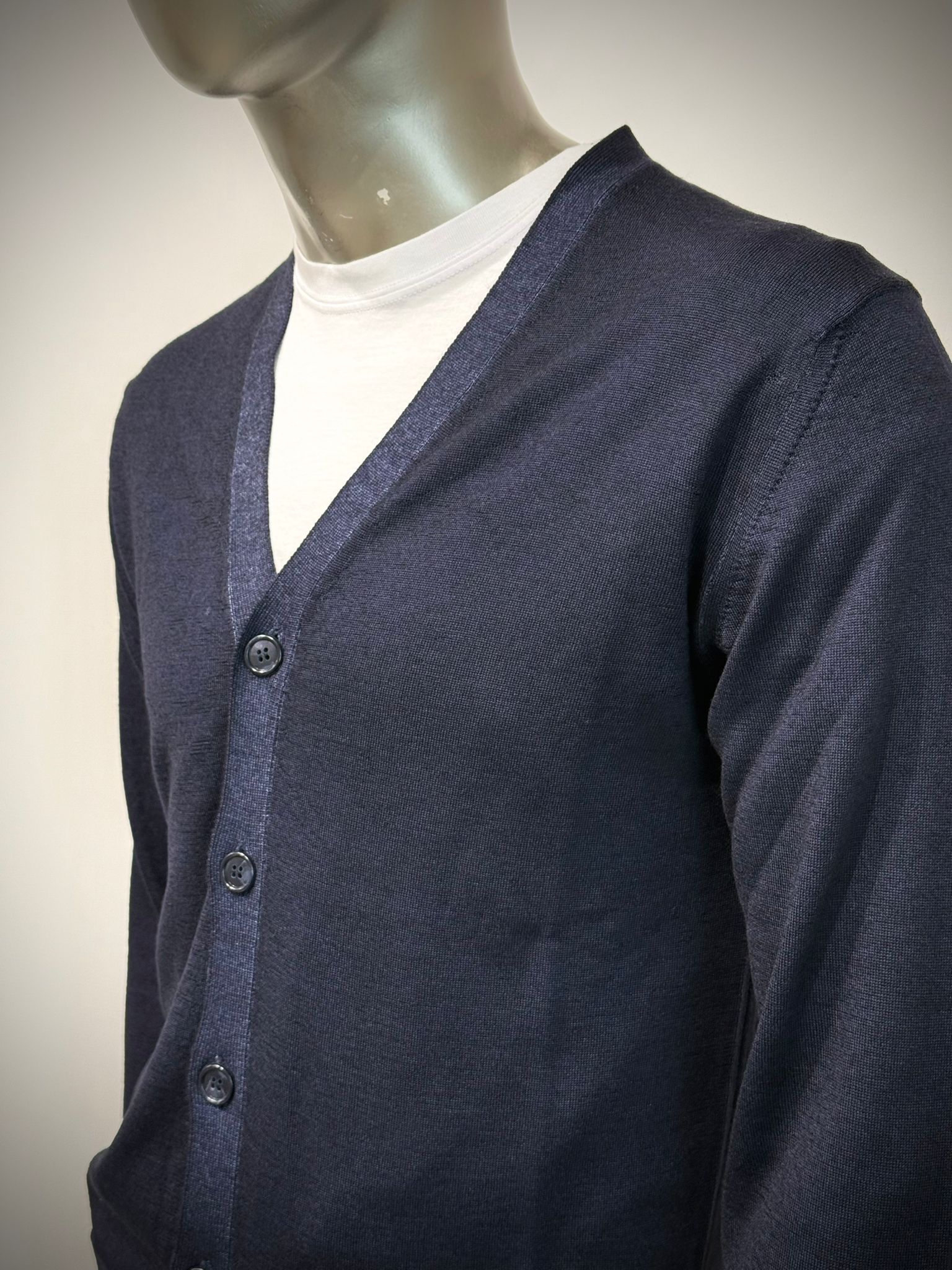 W5-0006 Cardigan Rasato Notte24 Man