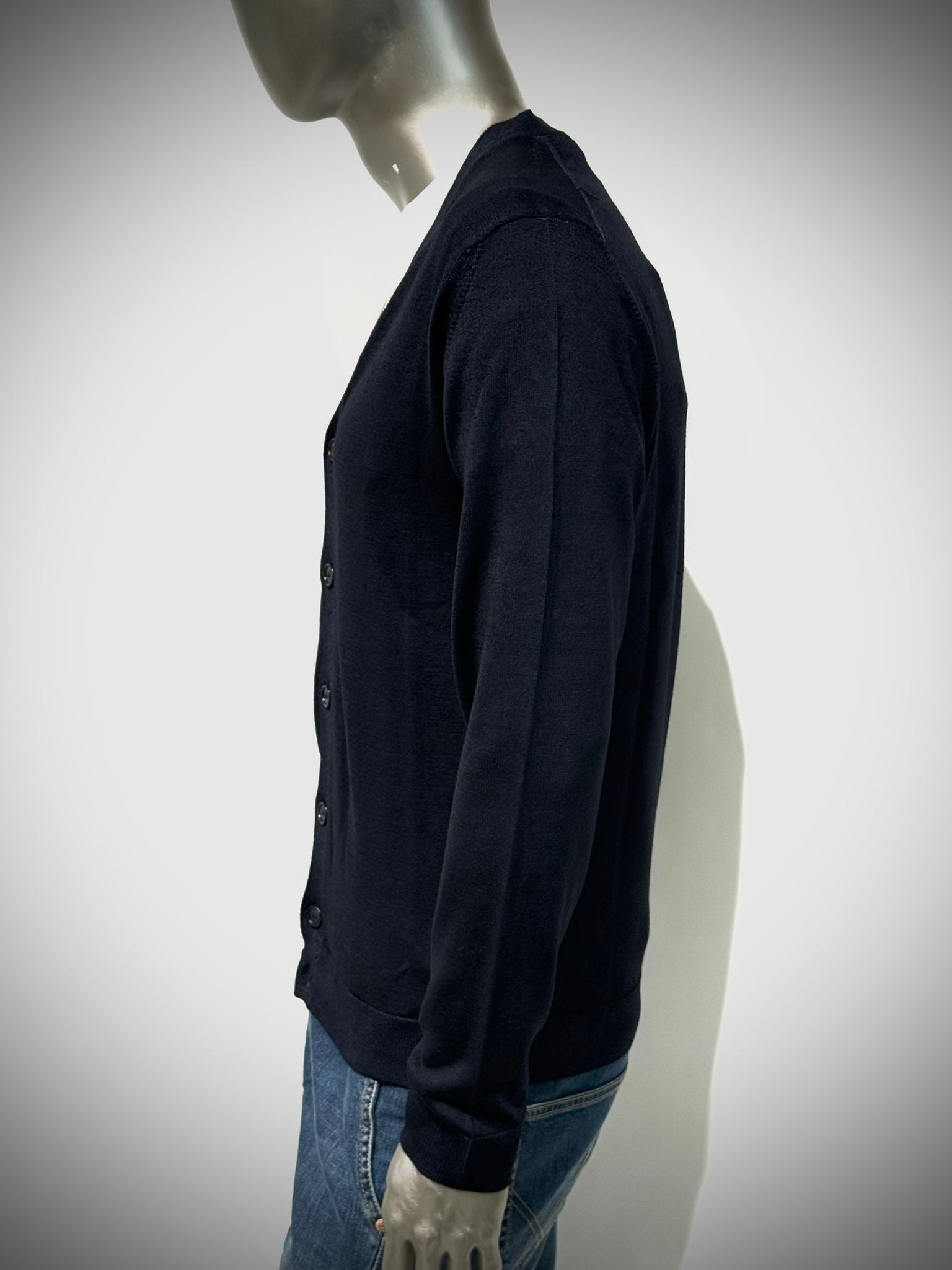 W5-0006 Cardigan Rasato Notte24 Man