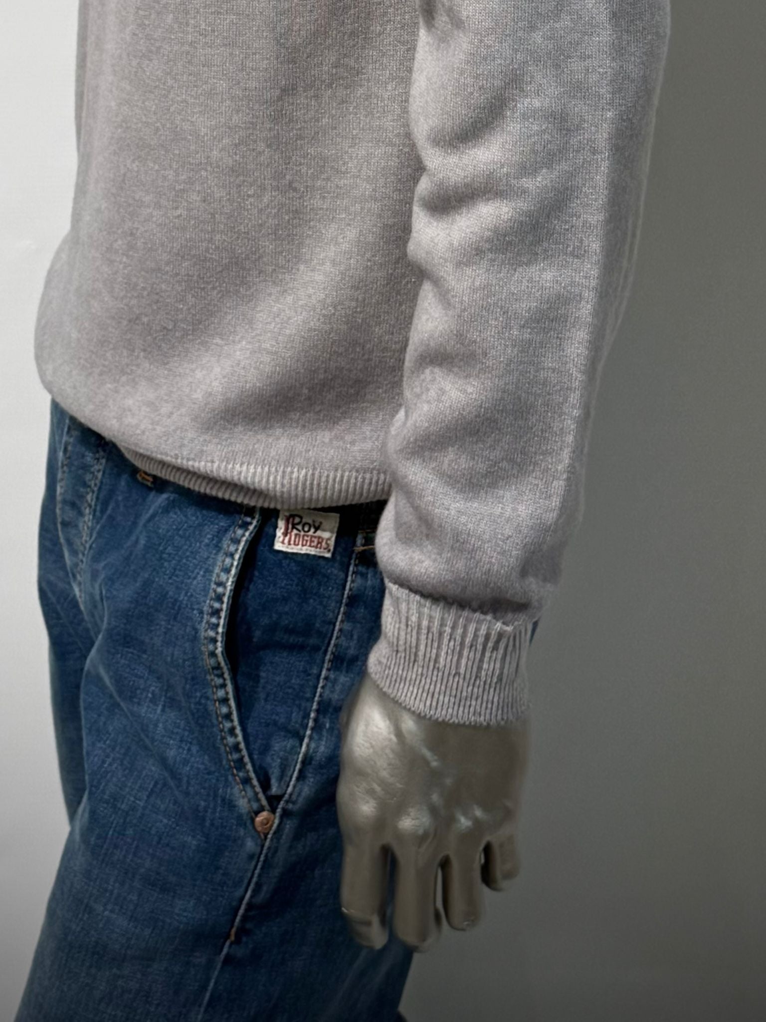 W5-1241 Polo Misto Cashmere Sasso496 Man