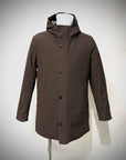 W4-4015 FROST Giaccone Softshell Lungo Cappuccio Moro Man