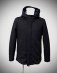 W4-4039 FLEX Parka Knit Tecnico Cappuccio Blu Man