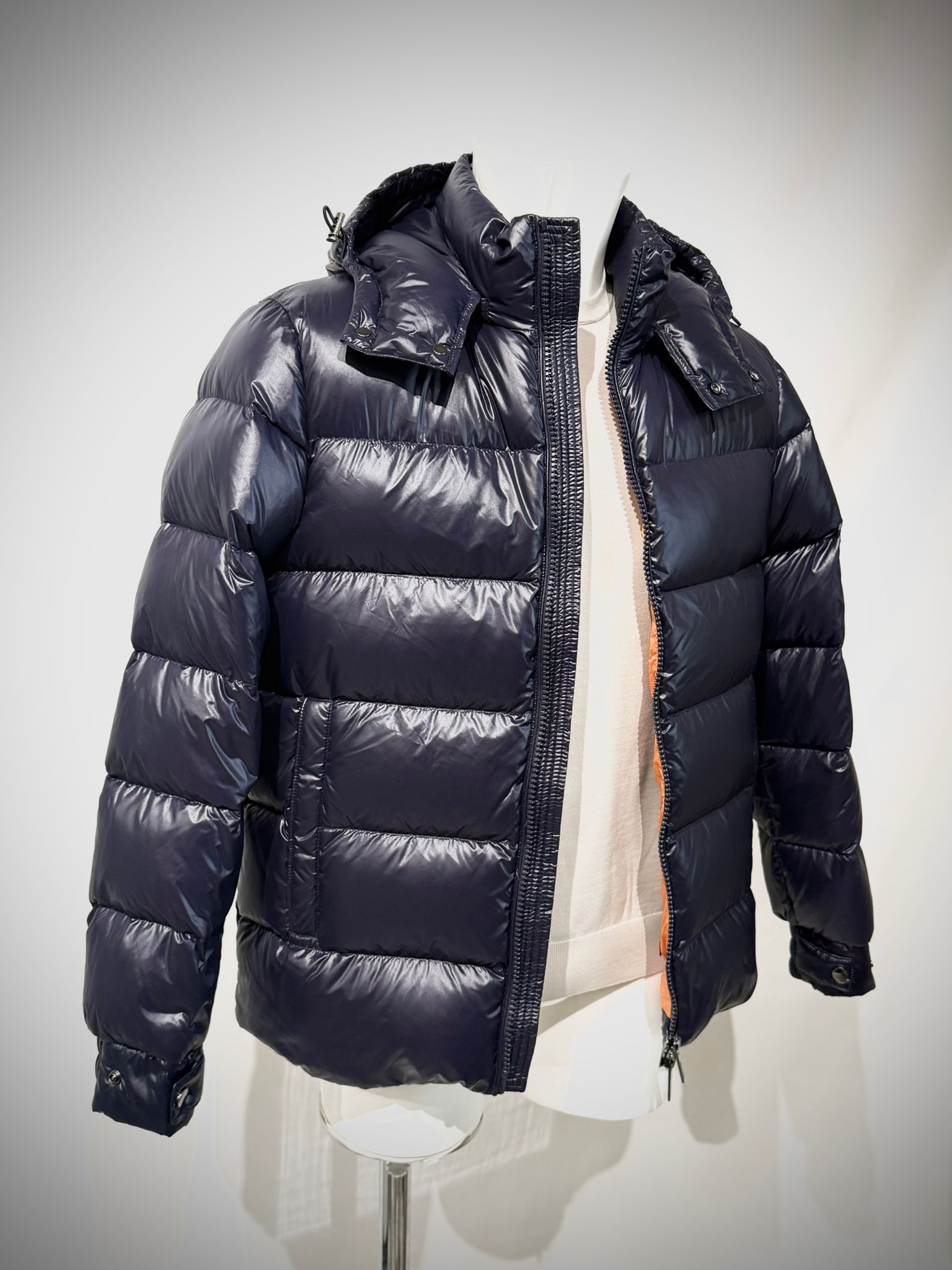 W4-4035 GLACIER Piumino Ultrapuffer Cappuccio Blue Man