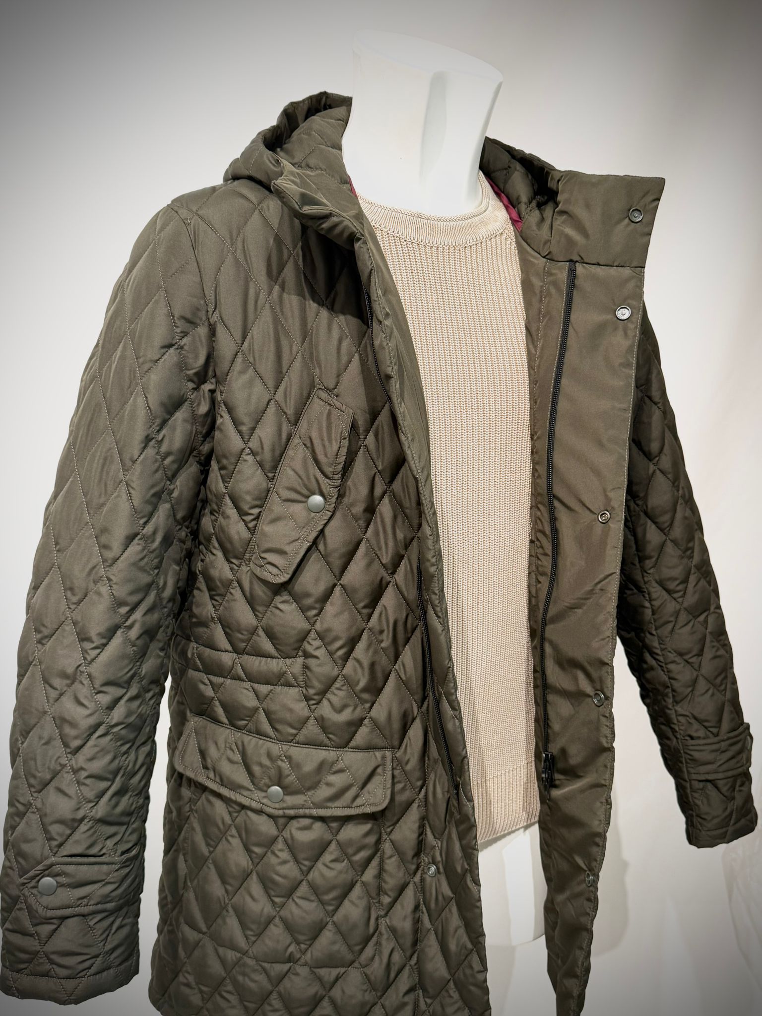 UW5-533 Giubbotto Trapuntato Maxi Verde Man