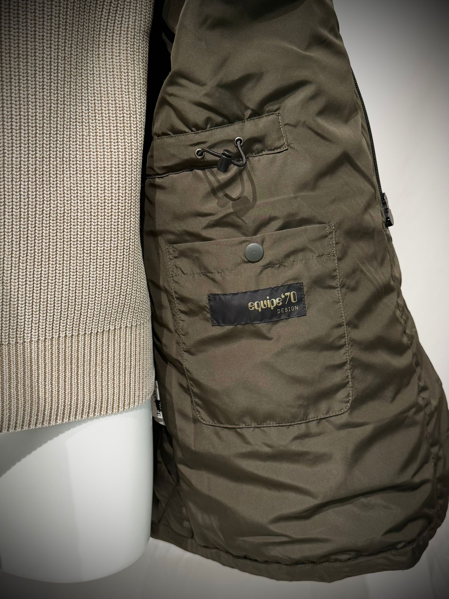 UW5-533 Giubbotto Trapuntato Maxi Verde Man