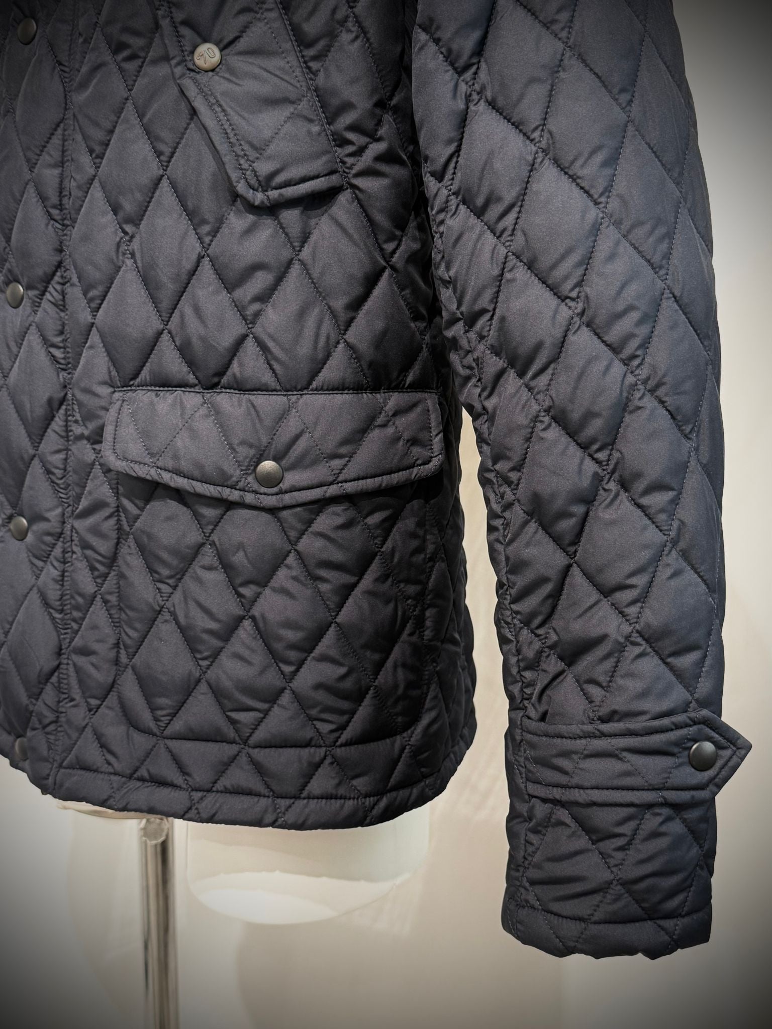 UW5-530 Giubbotto Trapuntato Raglan Blu Man