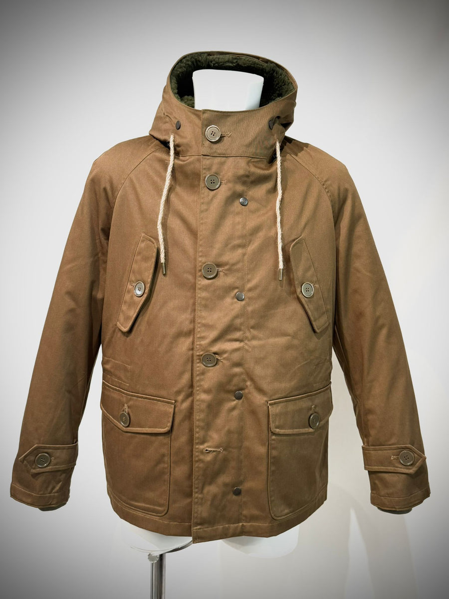 UW5-04 L'ESKIMO Giubbotto Raglan Cammello/Verde Man