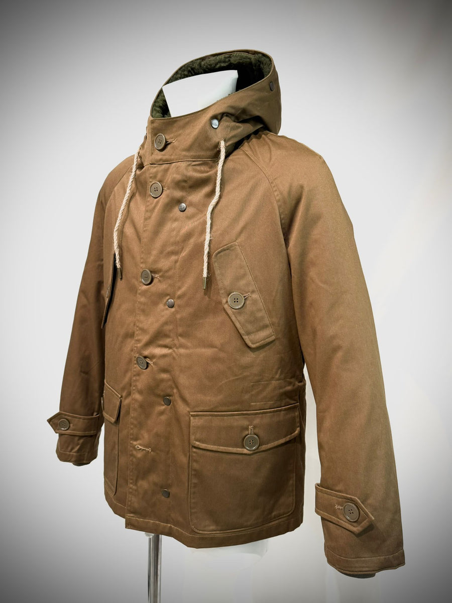 UW5-04 L'ESKIMO Giubbotto Raglan Cammello/Verde Man