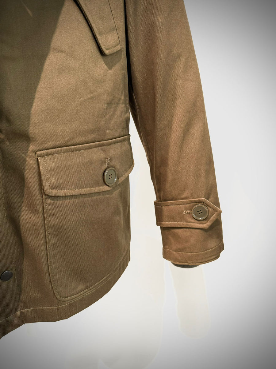 UW5-04 L'ESKIMO Giubbotto Raglan Cammello/Verde Man