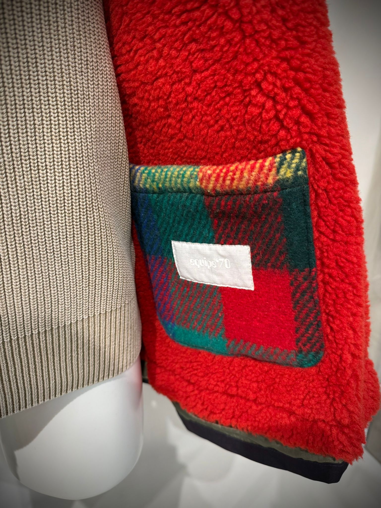 UW4-02 L'ESKIMO Giubbotto Mini Blu/Rosso Man