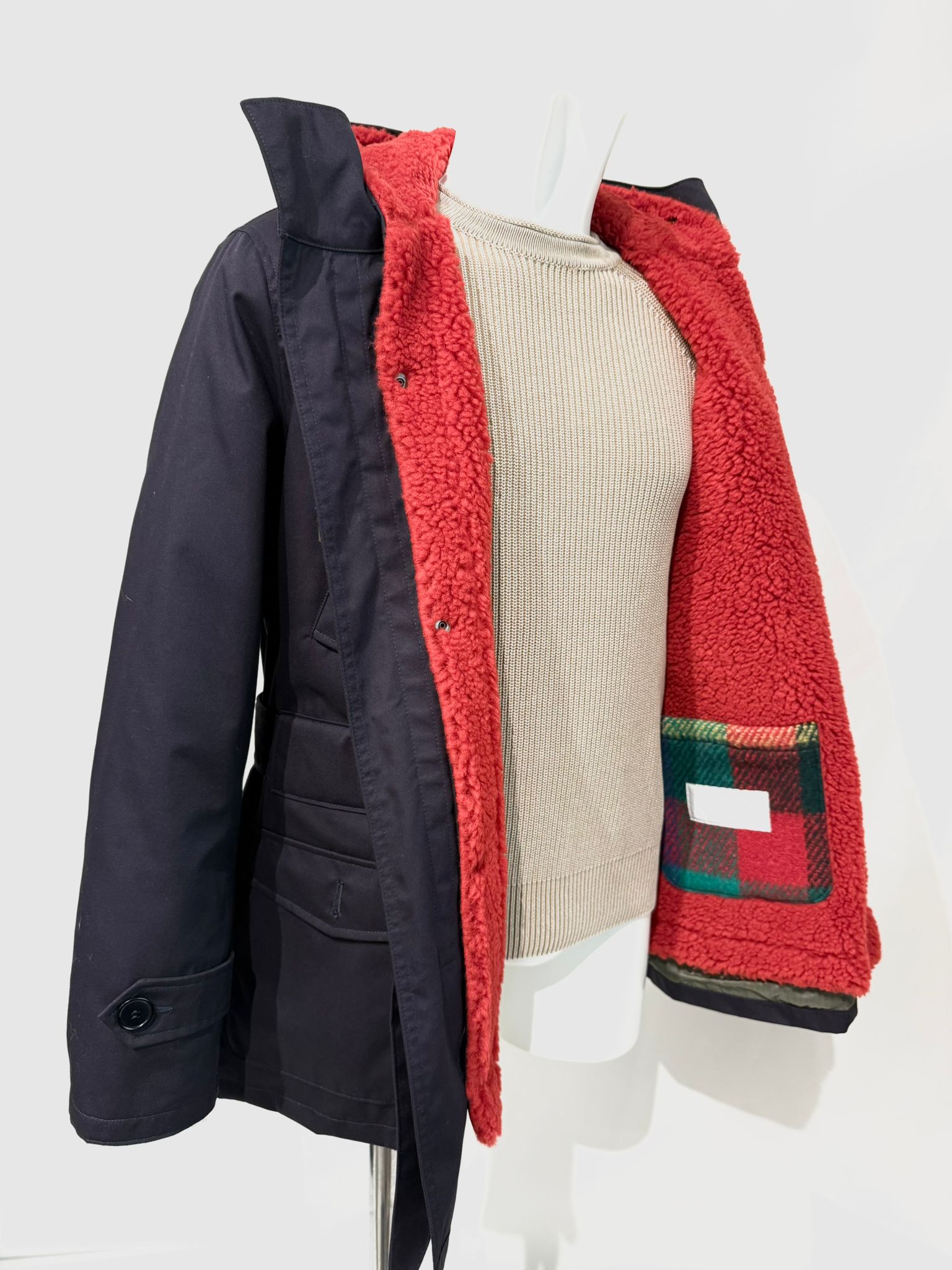 UW4-02 L'ESKIMO Giubbotto Mini Blu/Rosso Man