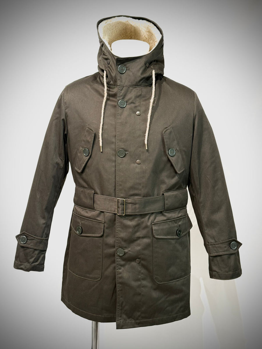 UW5-01 L'ESKIMO Giubbotto Maxi Verde/Ecrù Man