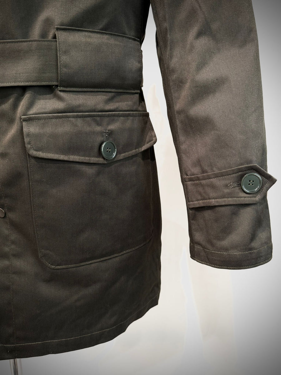 UW5-01 L'ESKIMO Giubbotto Maxi Verde/Ecrù Man