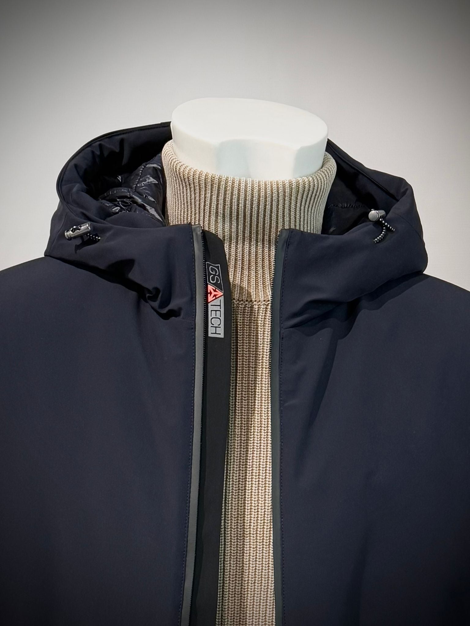W5-4005 GS TECH Softshell Corto Cappuccio Blu Man