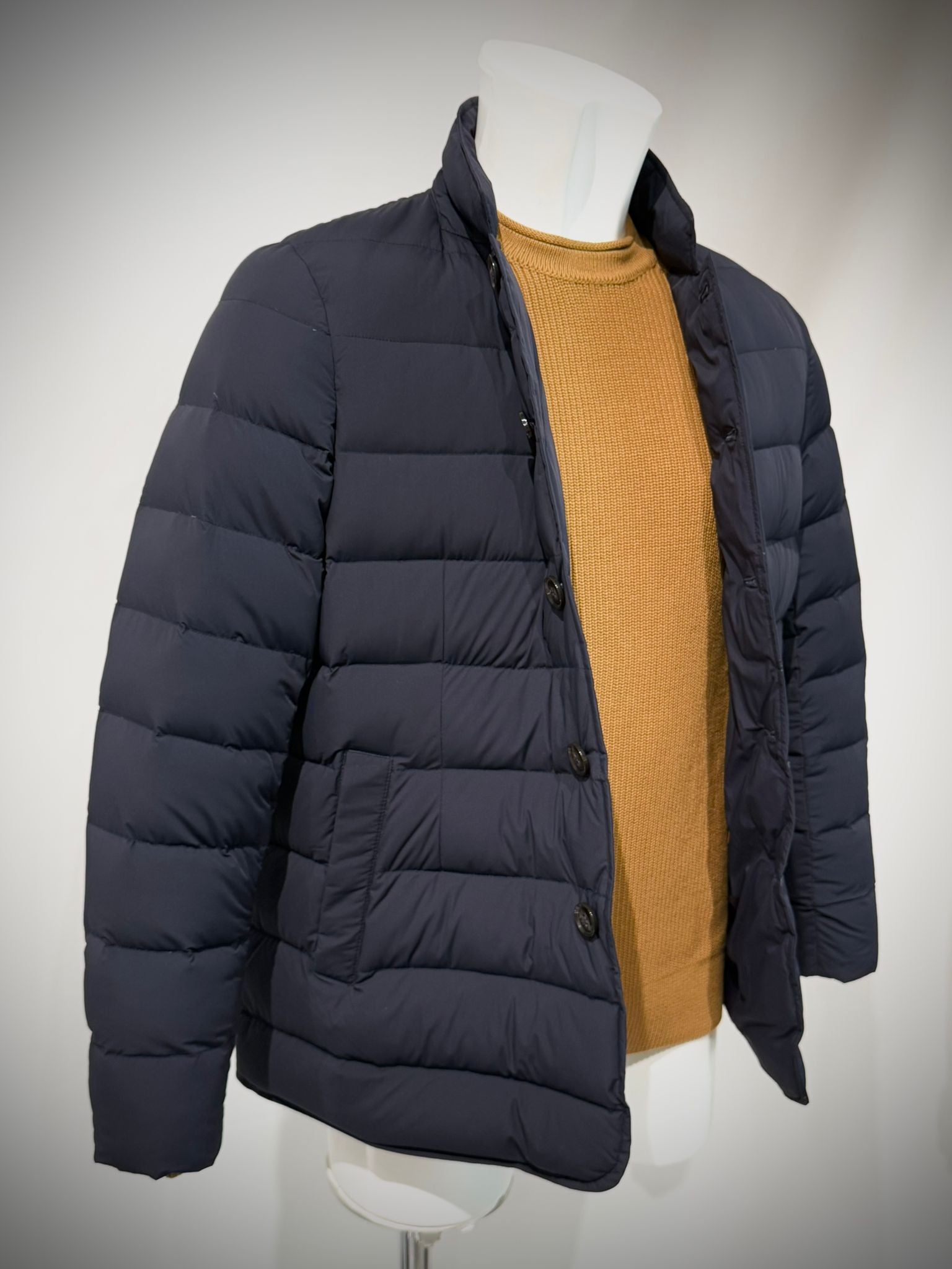 W4-4044 Blazer Piuma Imbottito Blu Man