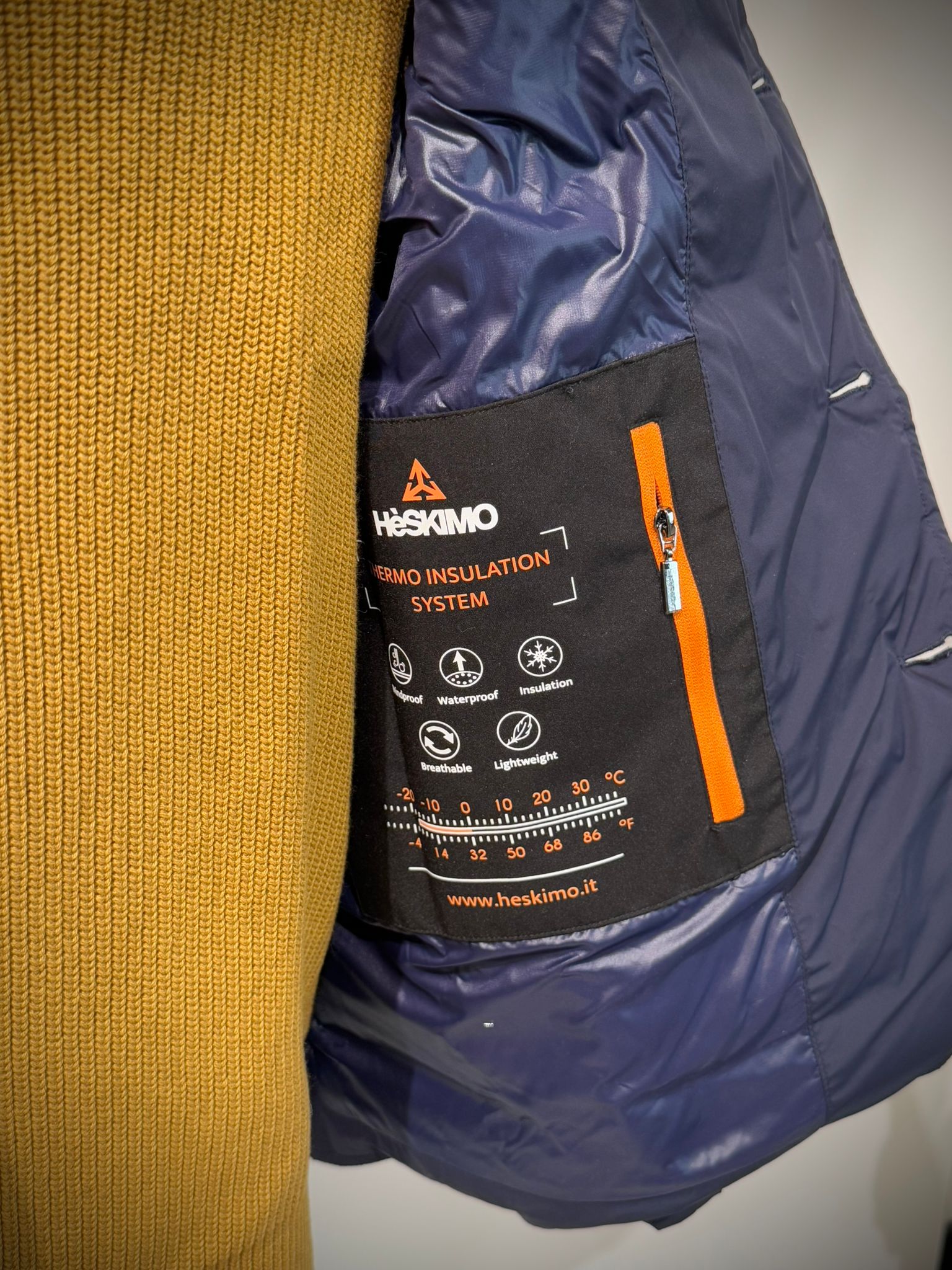 W4-4044 Blazer Piuma Imbottito Blu Man