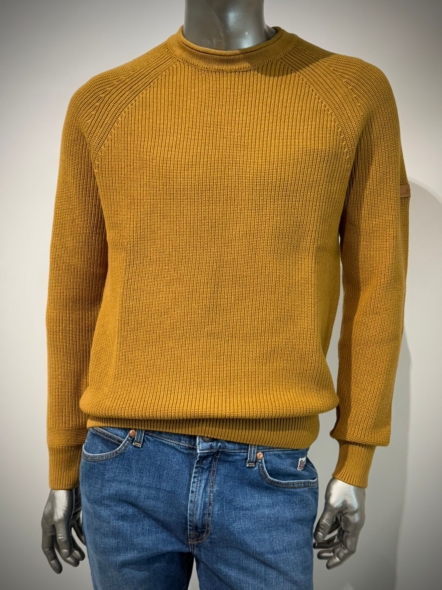 W5-0001 Maglia Girocollo Costa Inglese Ocra Man