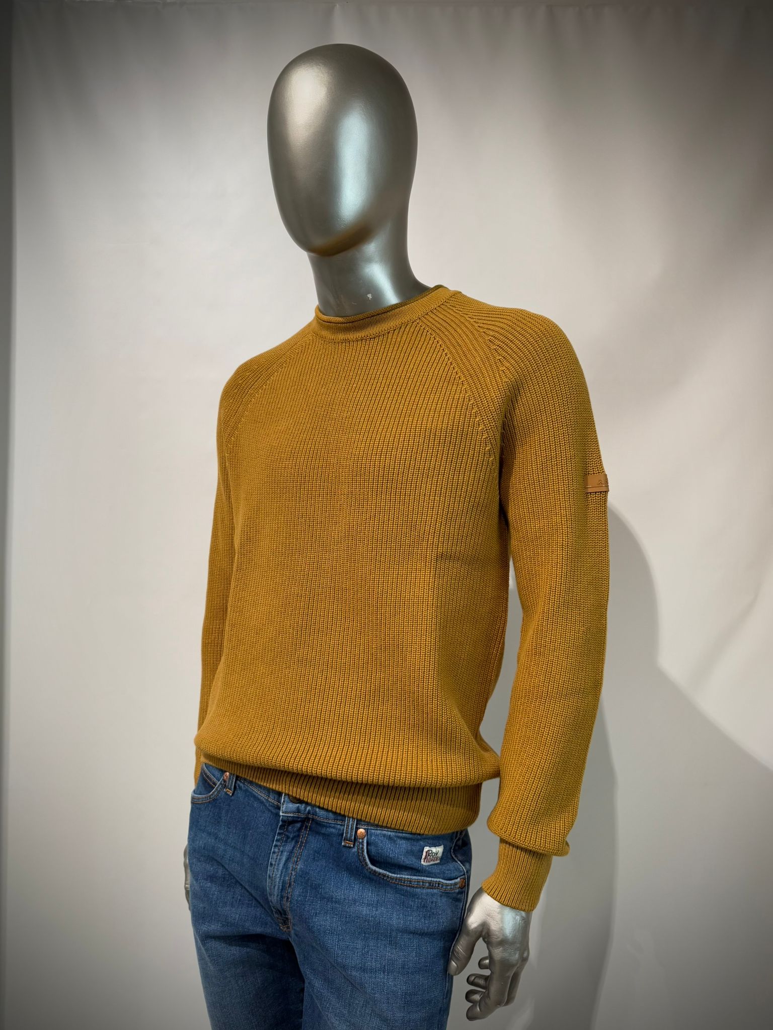 W5-0001 Maglia Girocollo Costa Inglese Ocra Man