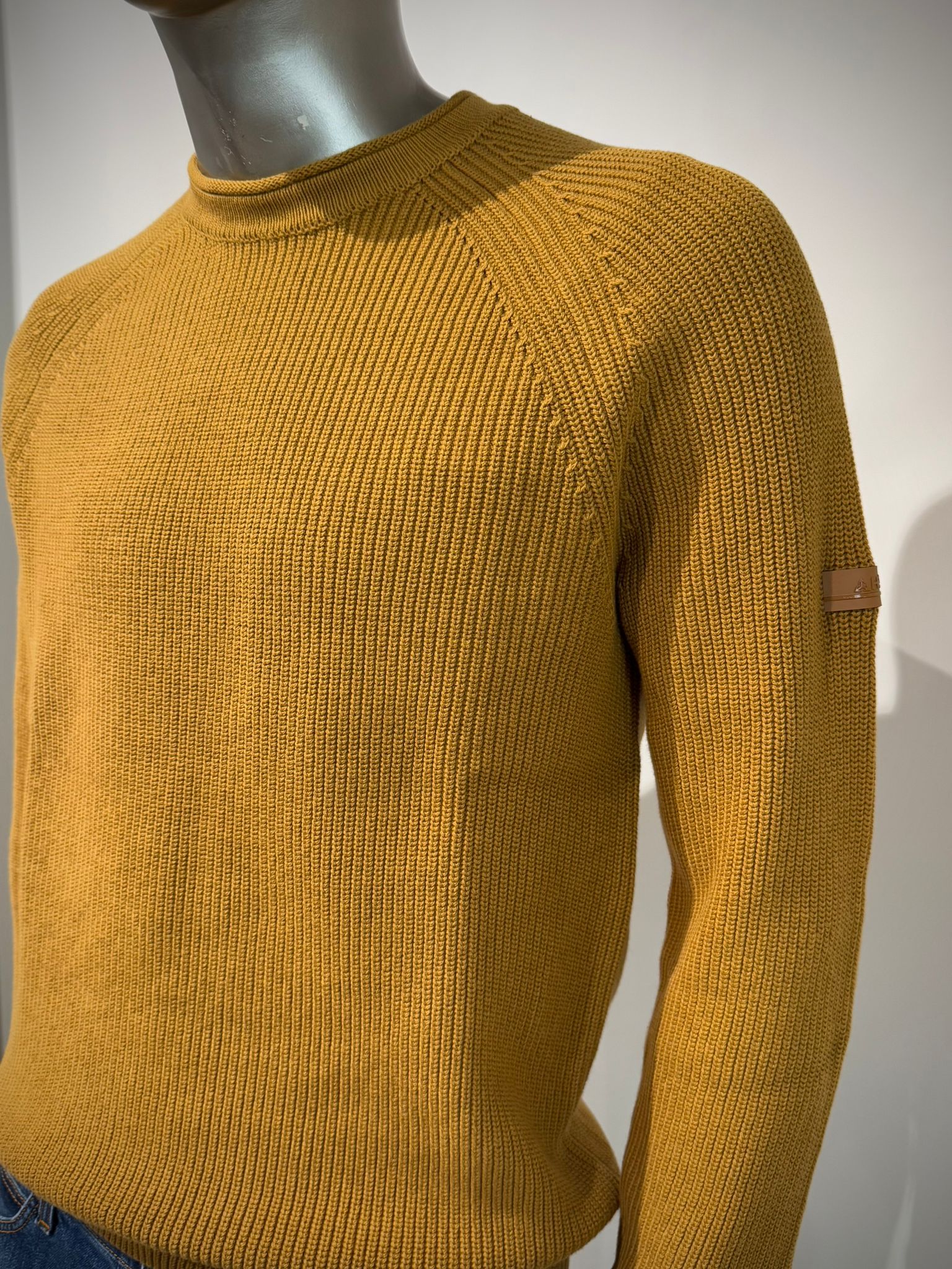 W5-0001 Maglia Girocollo Costa Inglese Ocra Man