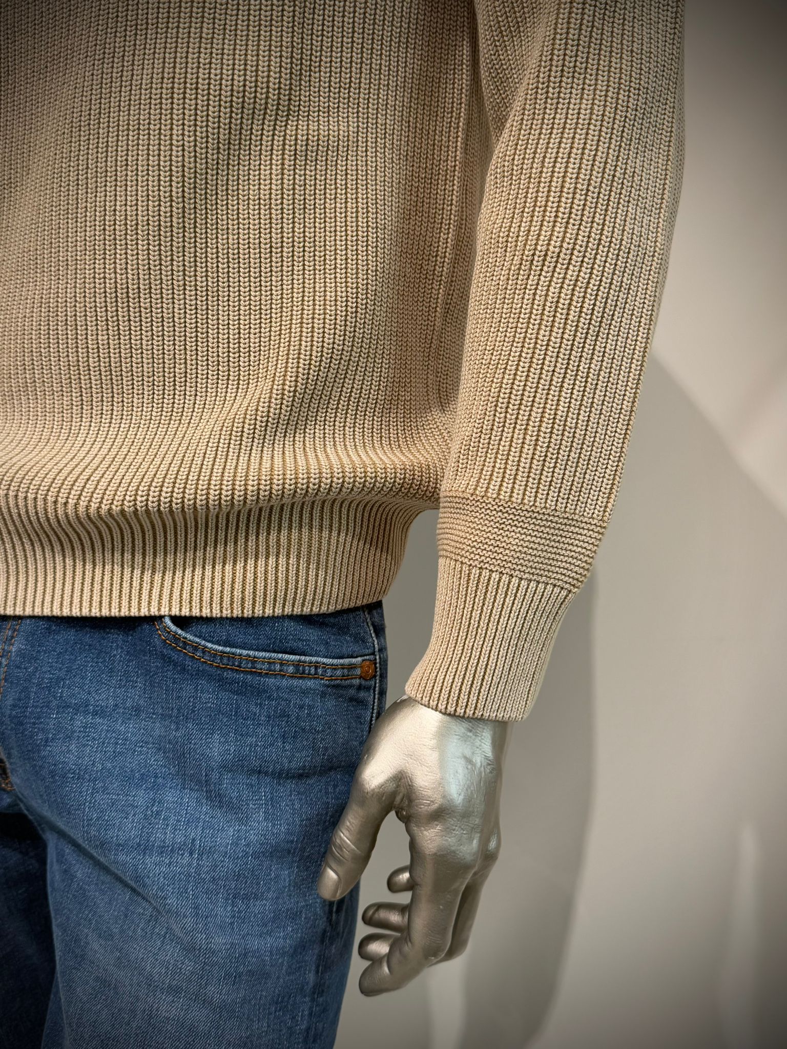 W5-0002 Maglia Ciclista Costa Inglese Beige Man