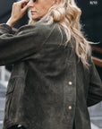 DW6-CAMERON Giacca Suede Mud J27 Woman