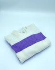 W2-3945 Maglia Girocollo Righe Lavanda