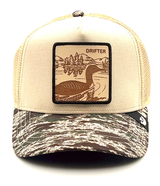 W6-3667 TRUCKER Engraved Camo Duck Drifter CAM01