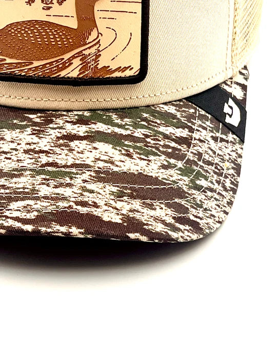 W6-3667 TRUCKER Engraved Camo Duck Drifter CAM01