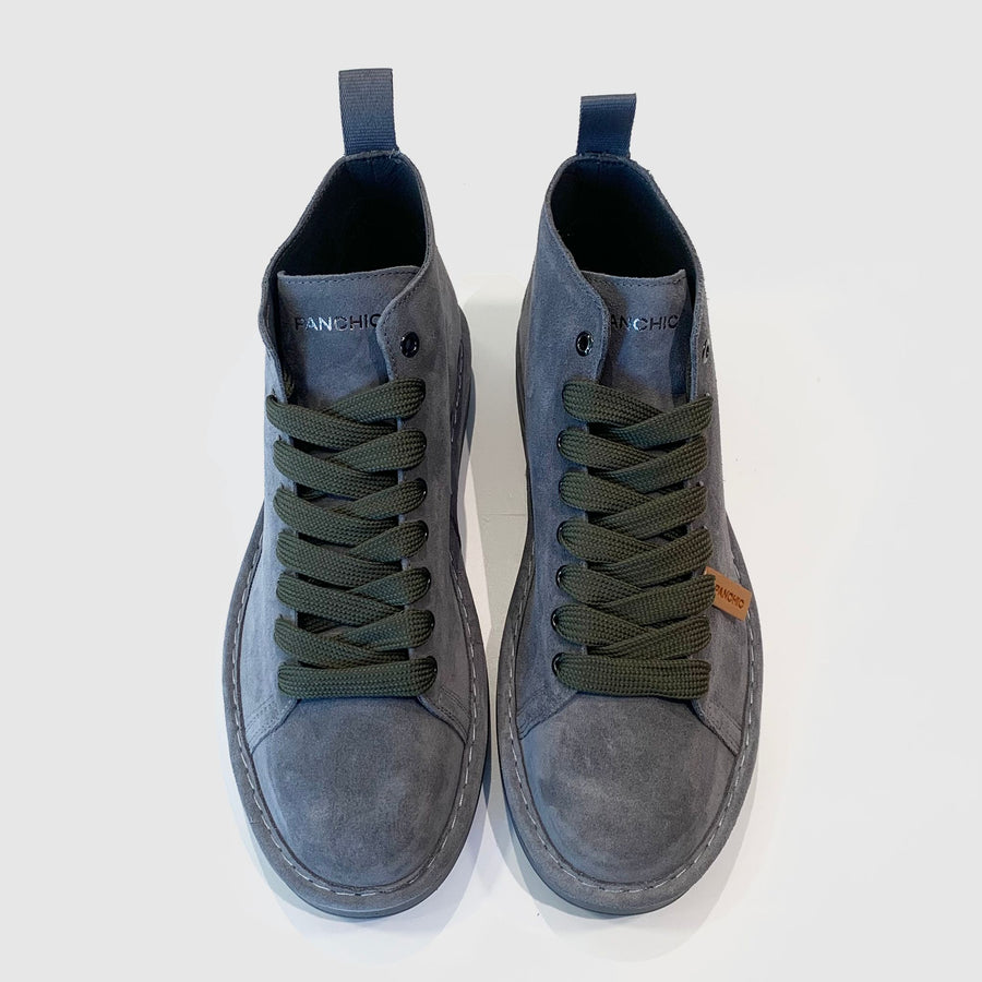 UW4-P01 Polacchino Suede Grigio/Militare Man