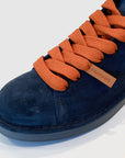 UW4-P01 Polacchino Suede Cobalto/Arancione Bruciato Man