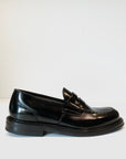 UW4-7054 Mocassino Vitello Polished Nero Man