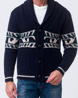 UW4-HOLMAN Blazer Jacquard Blu/Avorio Man