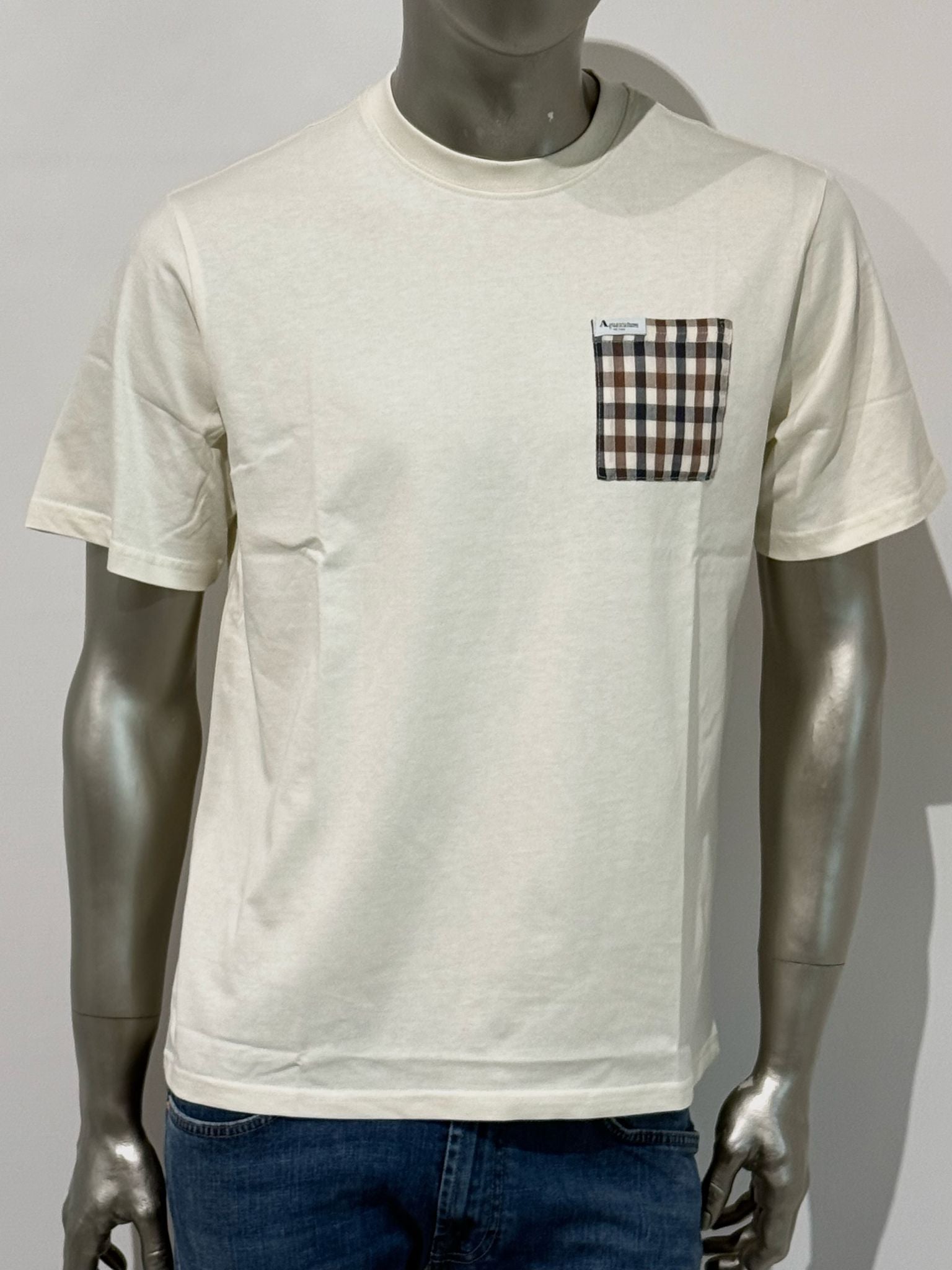 US5-TS007 T-Shirt Club Check Pocket Old White Man