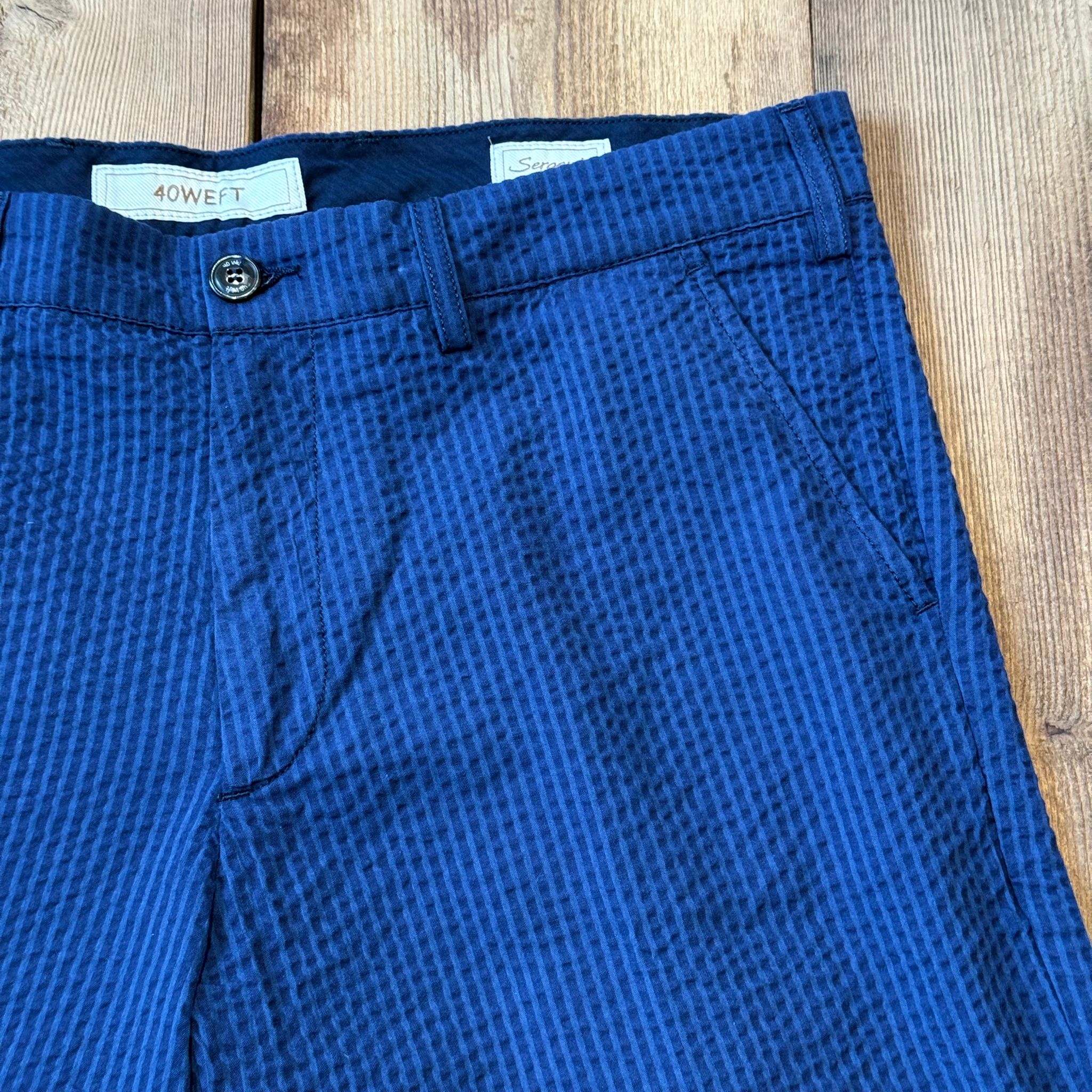 S5-SERGENT Bermuda Seersucker Righe Blu Man