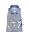 W5-UTHCUR Camicia Regular Microfantasia Blu Man