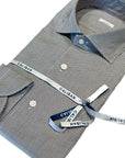 W5-RVGCUR Camicia Regular Pied De Poule Marrone/Blu Man