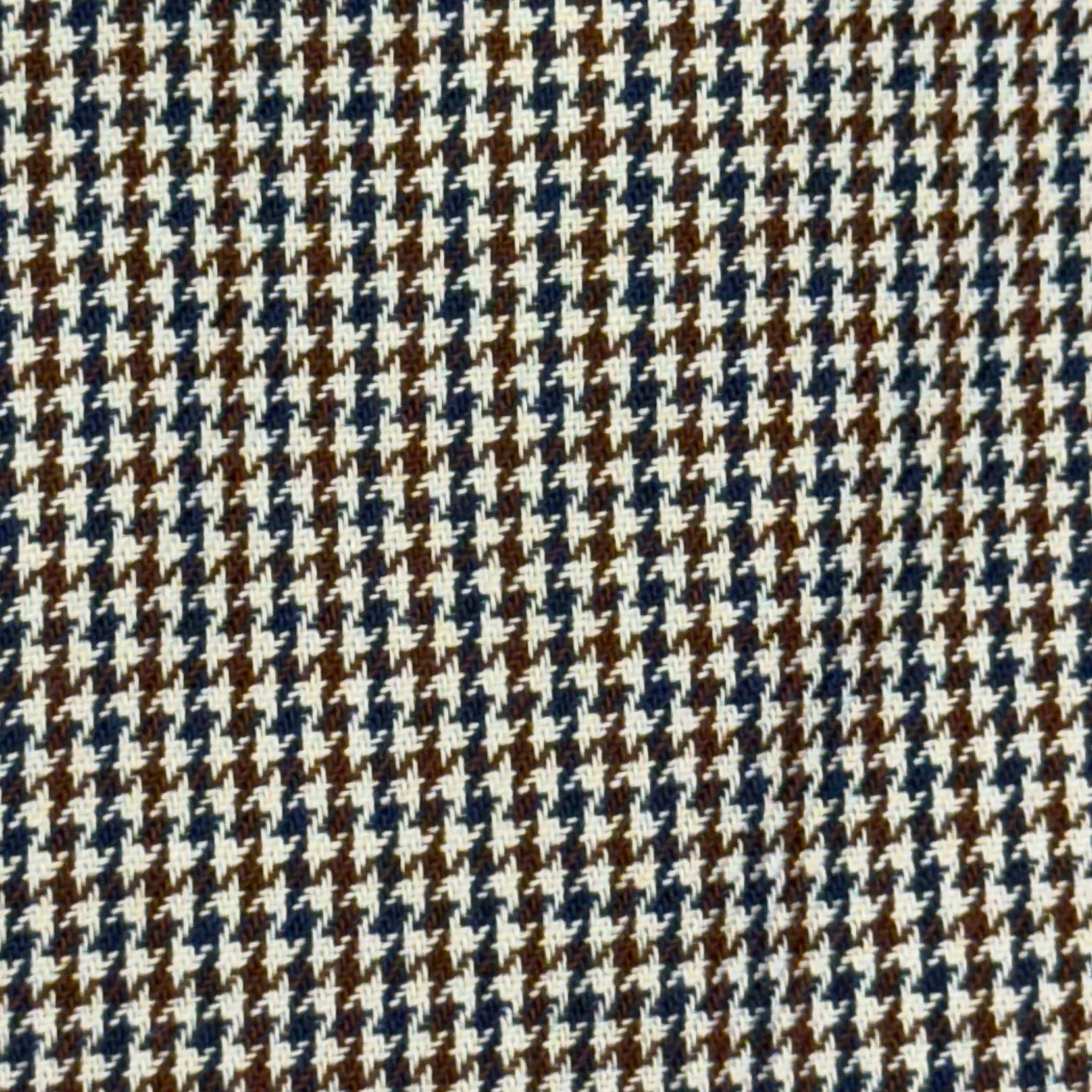 W5-RVGCUR Camicia Regular Pied De Poule Marrone/Blu Man